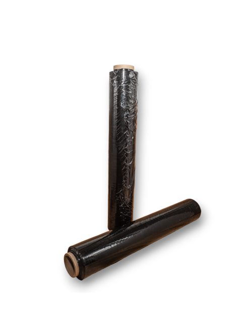 Fekete kézi sztreccsfólia, 23my; 500mm; 1,5kg