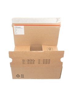   Önzáró csomagküldő doboz feltépő csíkkal 260x220x130 mm