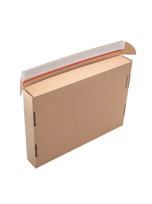 Önzáró csomagküldő doboz feltépő csíkkal 350x250x50 mm