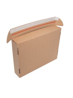   Önzáró csomagküldő doboz feltépő csíkkal 370x290x70 mm