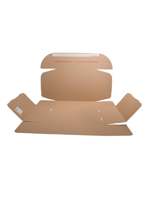 Önzáró csomagküldő doboz feltépő csíkkal 370x290x140 mm