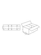 Kartondoboz  340x250x130 mm, fehér