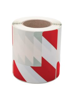   Superpack L alakú piros-fehér öntapadós padlójelölő matrica