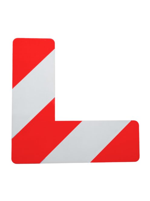 Superpack L alakú piros-fehér öntapadós padlójelölő matrica