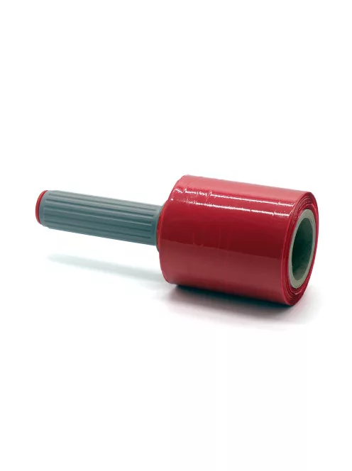 Piros mini sztreccsfólia 23my/100mm/50mm/0,36kg