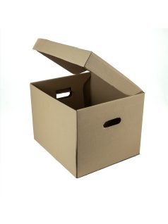 Kartondoboz önzáró 400x350x300 mm, barna