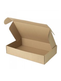 Kartondoboz önzáró 390x240x80 mm, barna