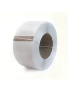 Fehér PP pántolószalag; 8X0,5MM; 4500M; 200MM-es cséve