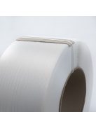 Fehér PP pántolószalag; 9X0,55MM; 3200M; 200MM-es cséve