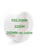 Fehér PP pántolószalag; 9X0,55MM; 3200M; 200MM-es cséve