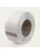 Fehér PP pántolószalag; 12X0,6MM; 2500M; 200MM-es cséve