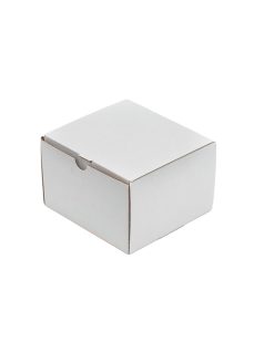 Kartondoboz önzáró 140x135x90mm, fehér