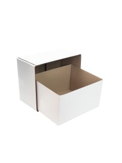 Kartondoboz egymásba csúszó 350x285x200 mm, fehér