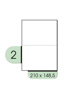 210x148.5mm íves etikett címke