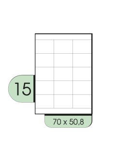 70x50.8mm íves etikett címke