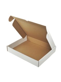 Kartondoboz önzáró 275x225x45 mm, fehér