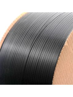 Fekete PP pántolószalag; 5X0,45MM; 7000M; 200MM-es cséve