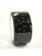 Karácsonyi mintájú Superpack S45HD 2 színnel nyomtatott csendes ragasztószalag 48/66