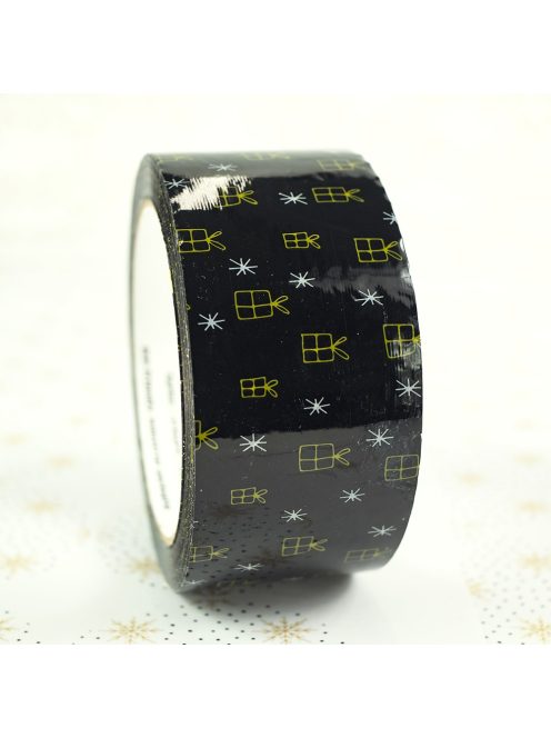 Karácsonyi mintájú Superpack S45HD 2 színnel nyomtatott csendes ragasztószalag 48/66