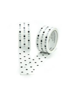   Pöttyös mintájú Superpack S45HD 1 színnel nyomtatott csendes ragasztószalag 48/66