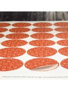 Karácsonyi lezáró matrica,  60mm átmérőjű papír körcímke; 24 darab/ív - narancssárga