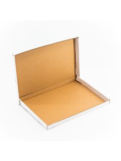 Kartondoboz egymásba csúszó 305x215x20 mm, fehér
