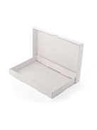 Fehér hullámkarton egymásba csúszó doboz 242x170x30MM