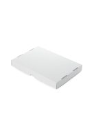 Fehér hullámkarton egymásba csúszó doboz 242x170x30MM