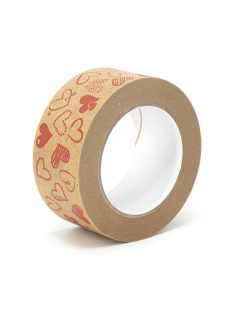   Superpack K125 szivecskés mintájú papír ragasztószalag solvent ragasztóval 50/50