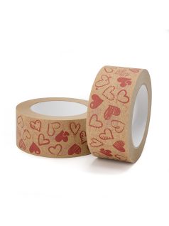   Superpack K125 szivecskés mintájú papír ragasztószalag solvent ragasztóval 50/50