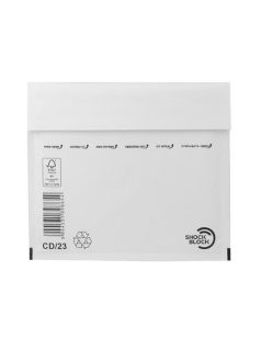   Légpárnás boríték, 175x200 mm külméret, 165x180 mm belméret, VICTORIA PAPER, "CD boríték", fehér