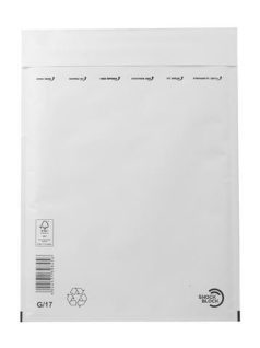   Légpárnás boríték, 250x350 mm külméret, 225x340 mm belméret, A4+, VICTORIA PAPER, "W7", fehér