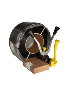 Superpack 12 mm-es pántszalag csomag fekete pántszalaggal